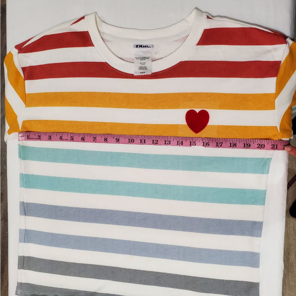 Women's Doe. Striped Sweatshirt Size M Multi-color - Picture 6 of 6